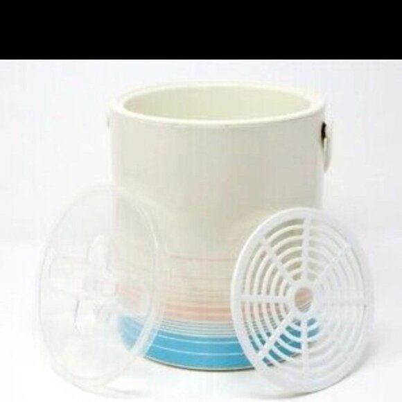 Vintage 1970s Thermo-Serv Ice Bucket with Lid & Handle-LIKE NEW - Picture 1 of 7